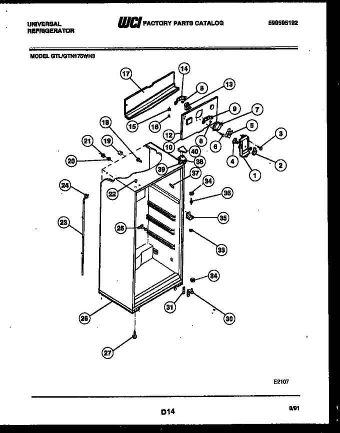 Diagram for GTL175WD3