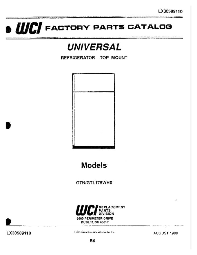 Diagram for GTN175WH0