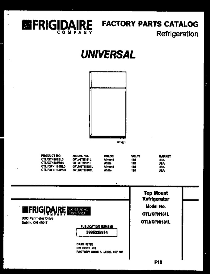 Diagram for GTNI181WLW0