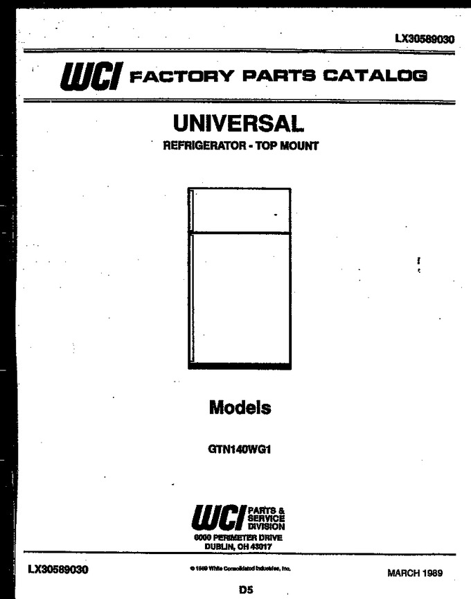 Diagram for GTN140WGF1