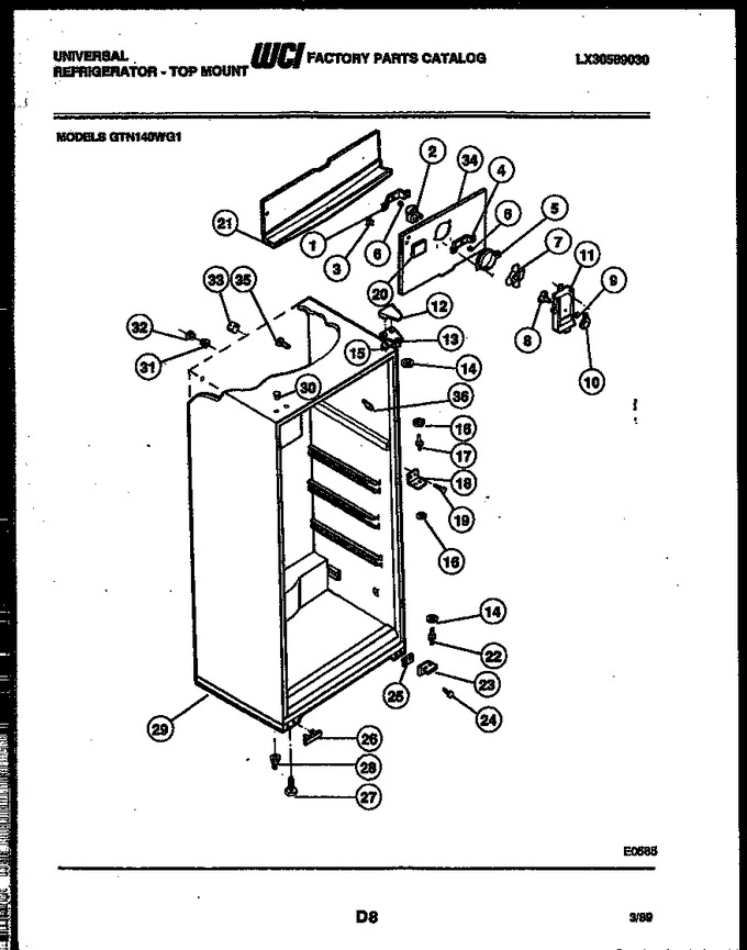 Diagram for GTN140WGF1