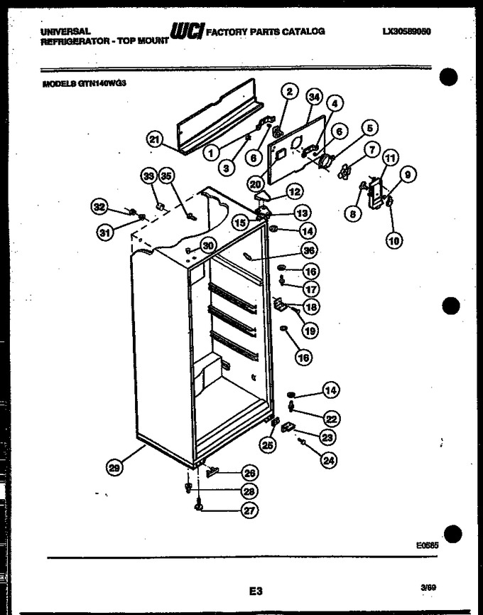 Diagram for GTN140WGD3
