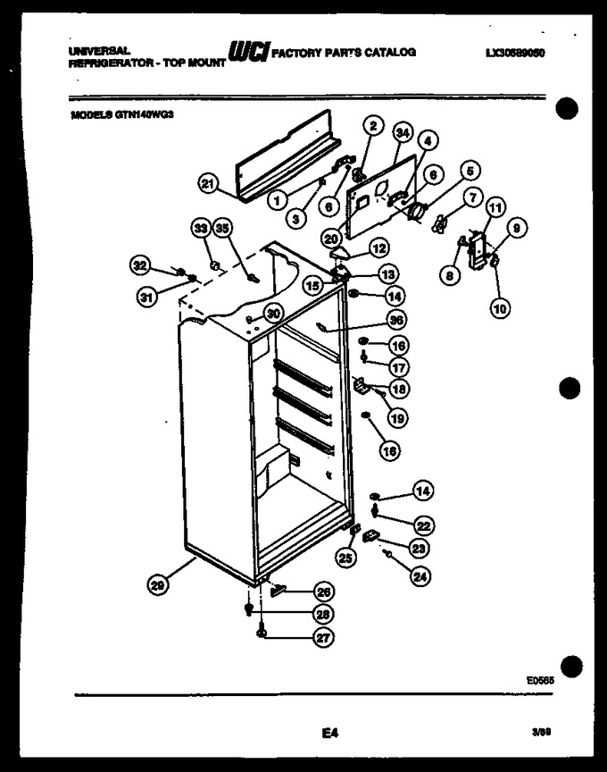Diagram for GTN140WGH3