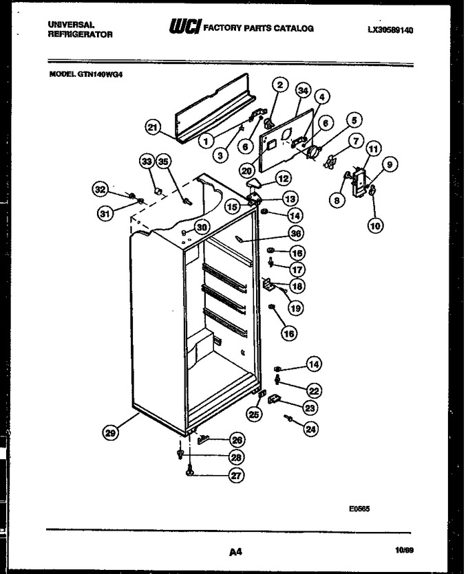 Diagram for GTN140WGV4