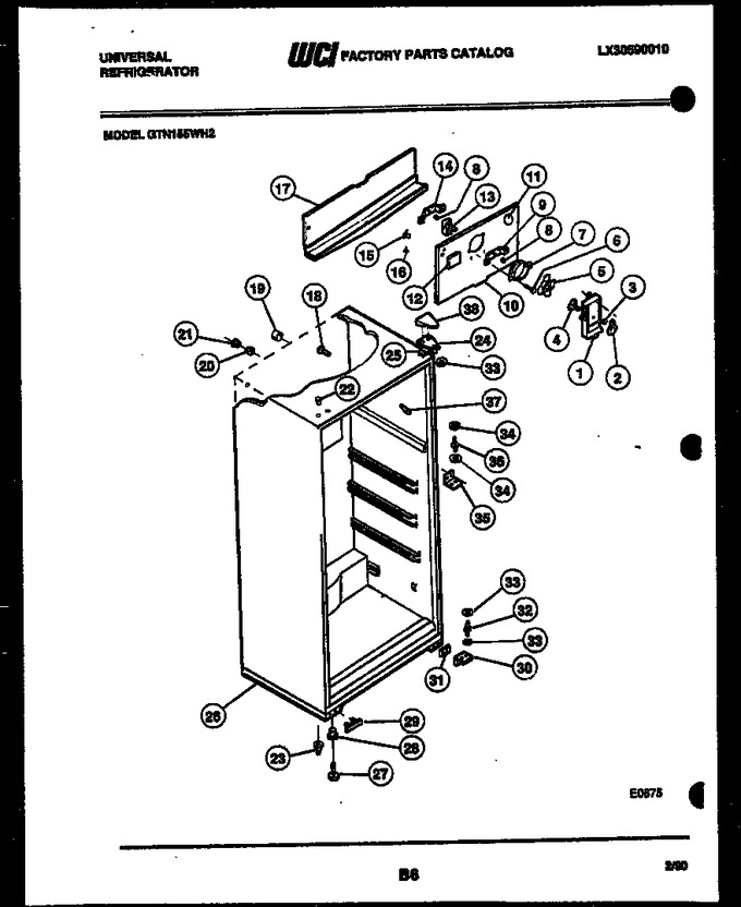 Diagram for GTN155CH2