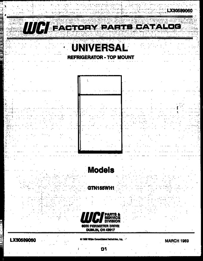 Diagram for GTN155WHV1