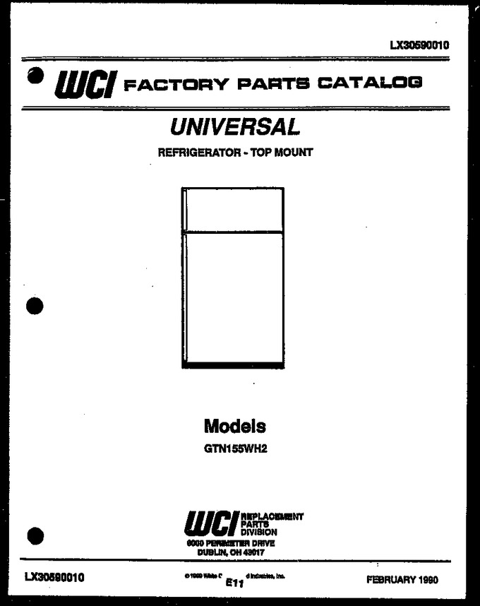 Diagram for GTN155WHV2