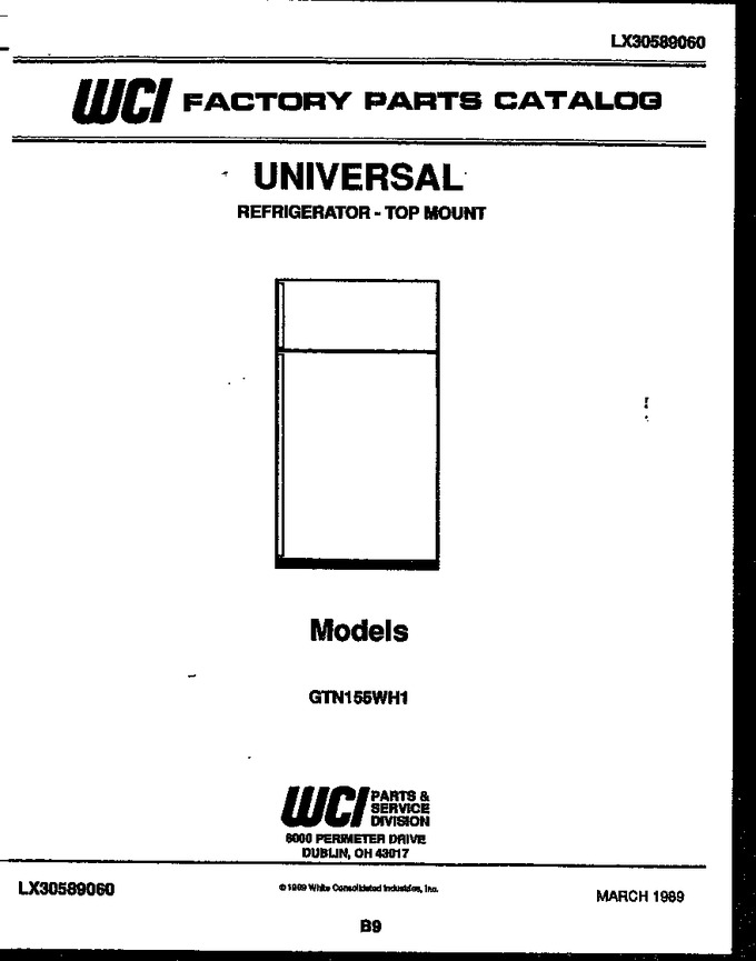 Diagram for GTN155WHL1