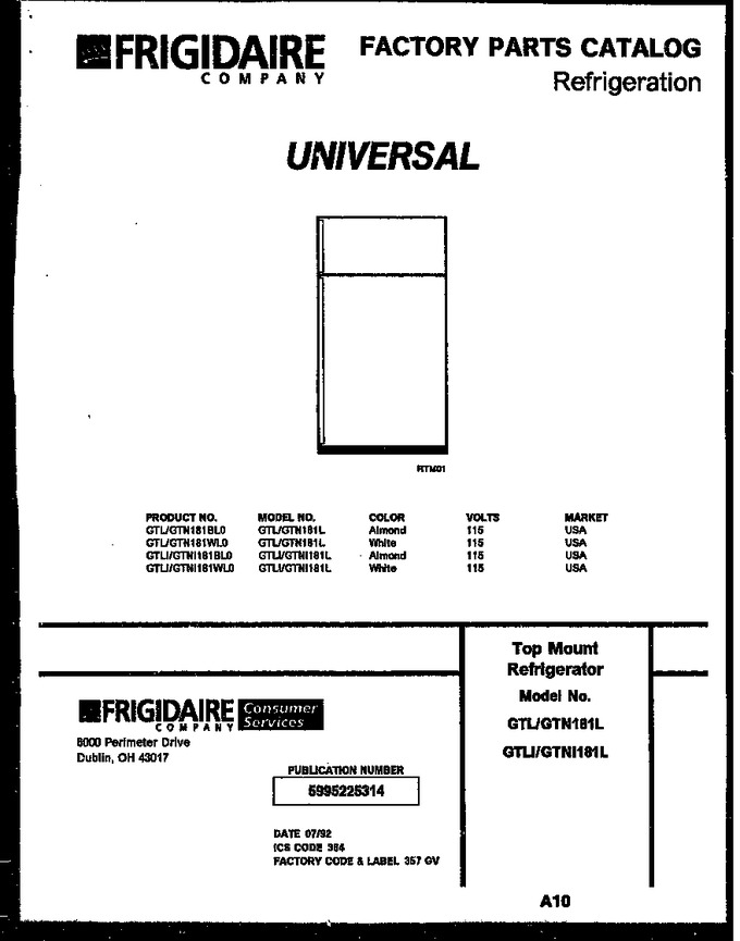 Diagram for GTN181WLO