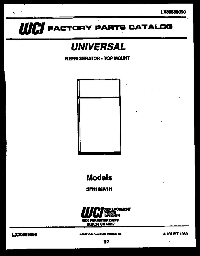 Diagram for GTN198WE1