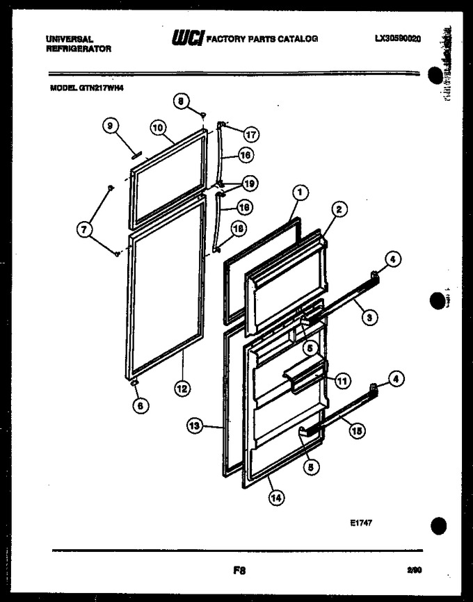 Diagram for GTN217WHF4
