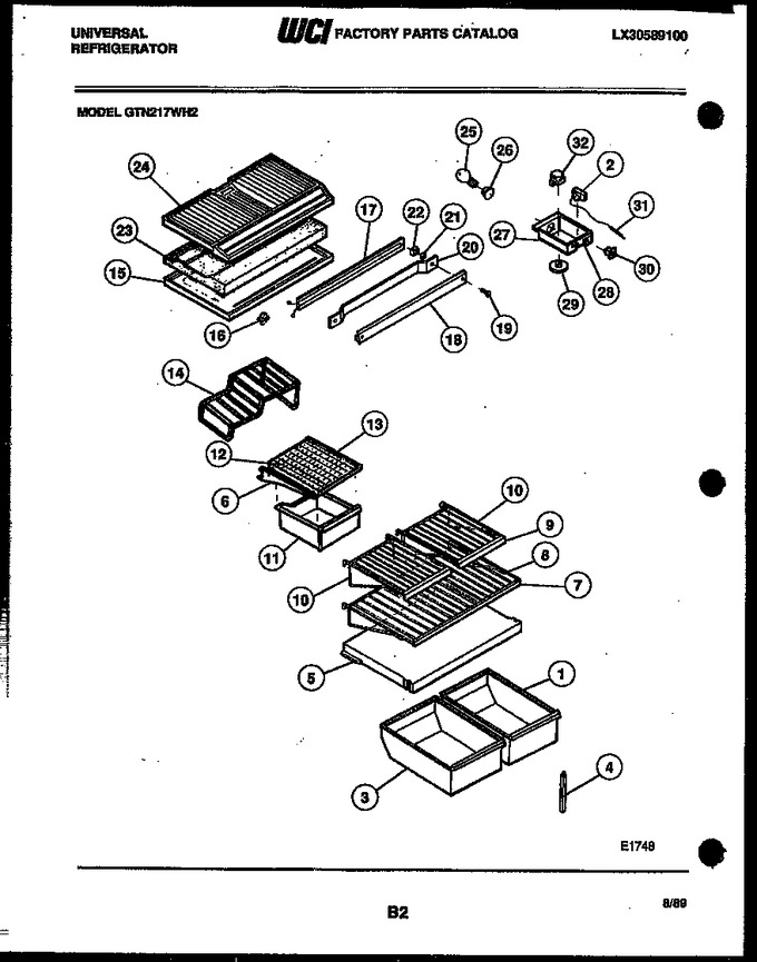 Diagram for GTN217WHL2