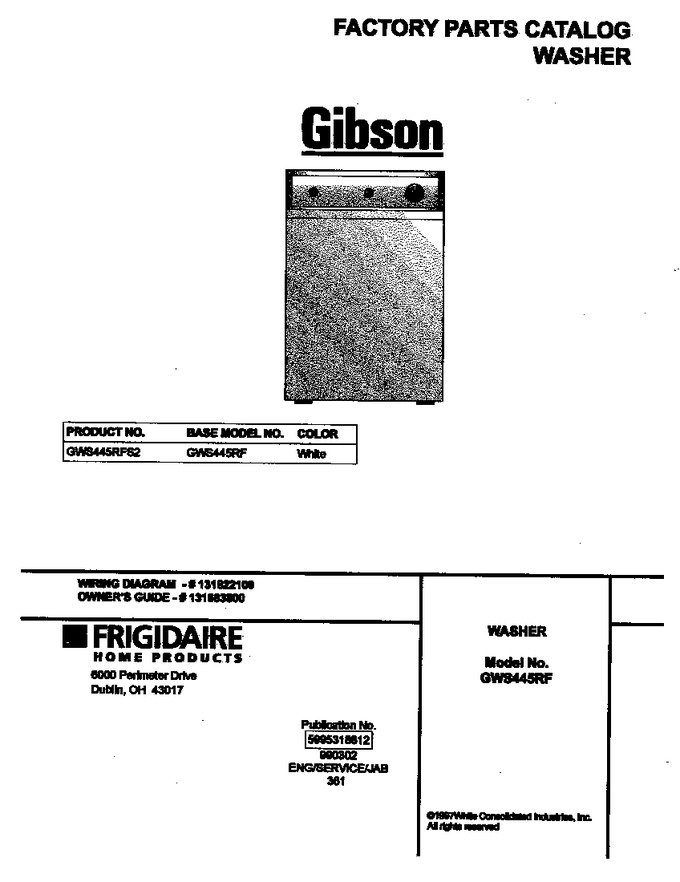 Diagram for GWS445RFS2