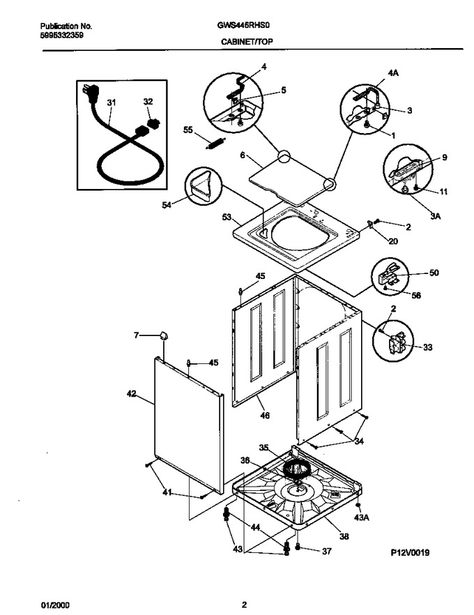 Diagram for GWS445RHS0
