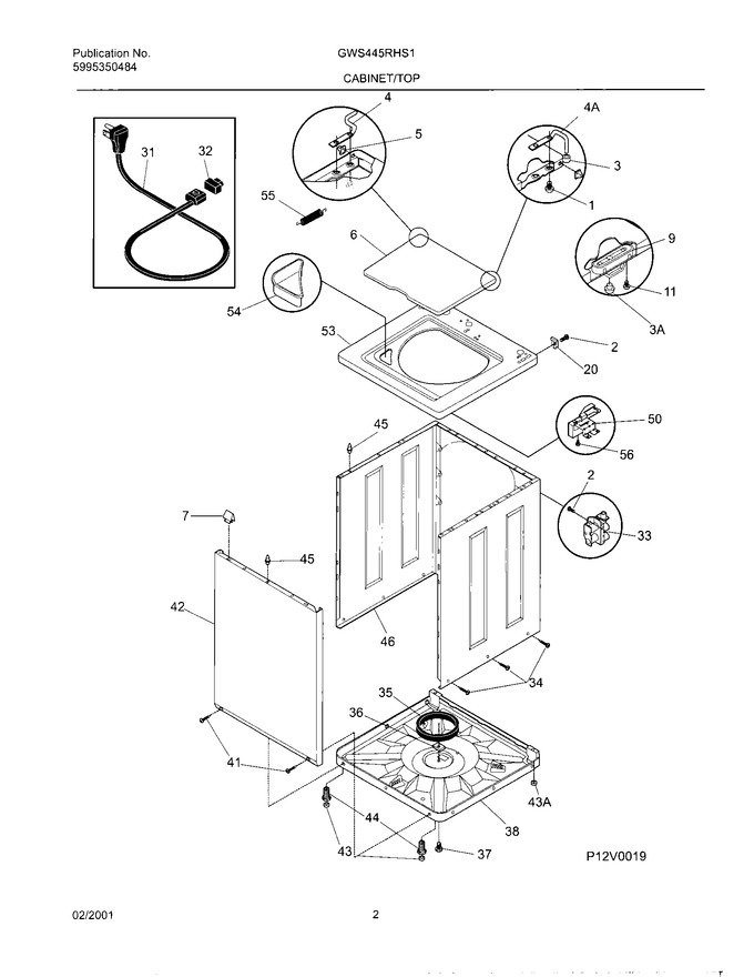 Diagram for GWS445RHS1
