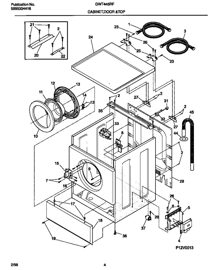 Diagram for GWT445RFS2