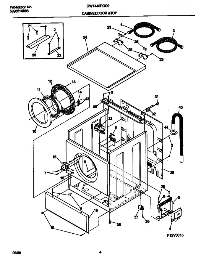 Diagram for GWT445RGS0