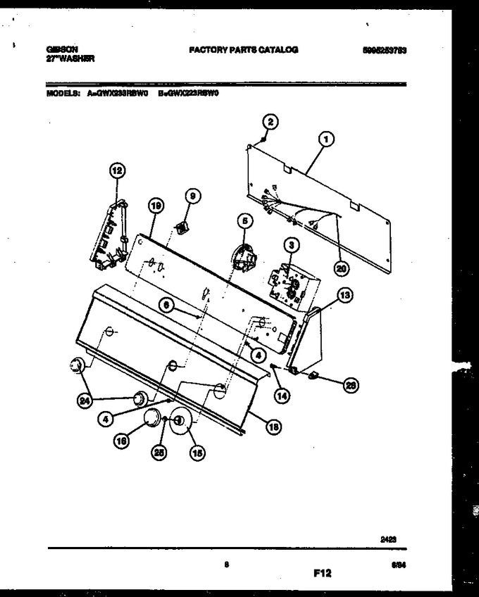 Diagram for GWX223RBW0