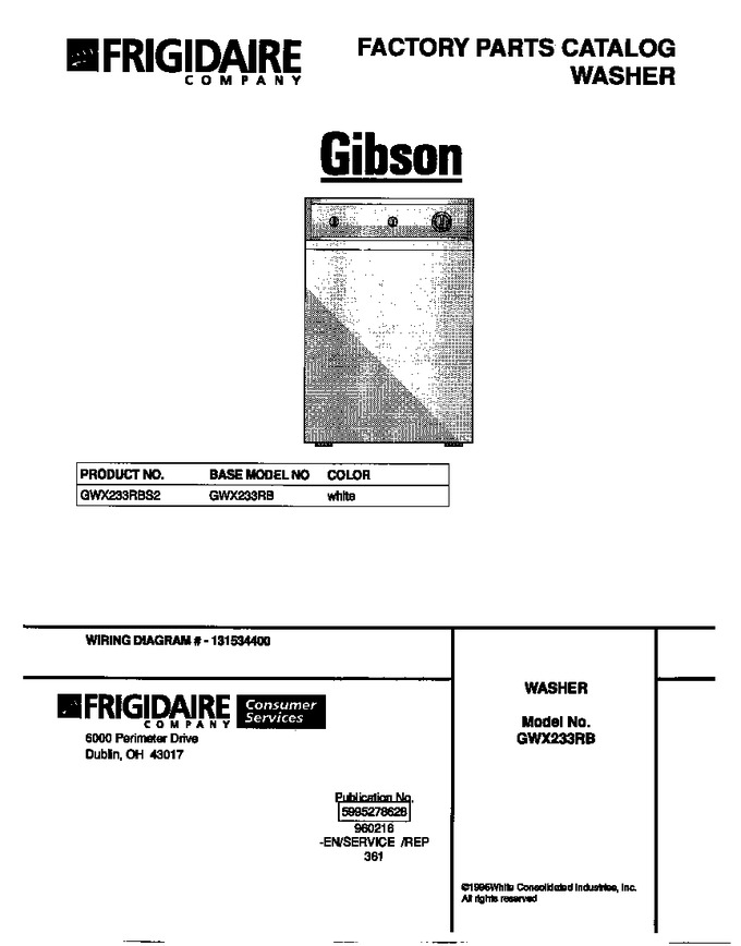 Diagram for GWX233RBS2