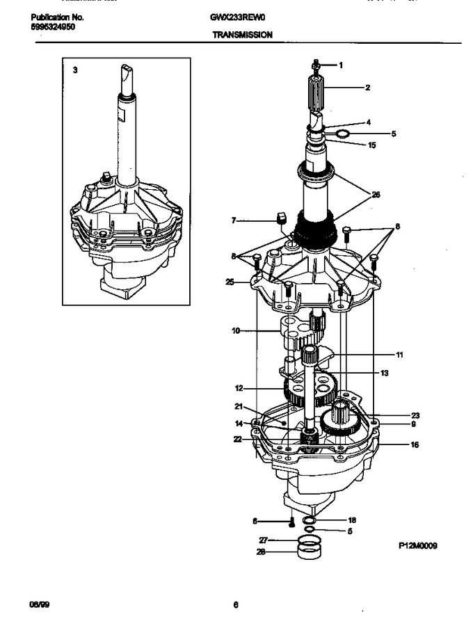 Diagram for GWX233REW0