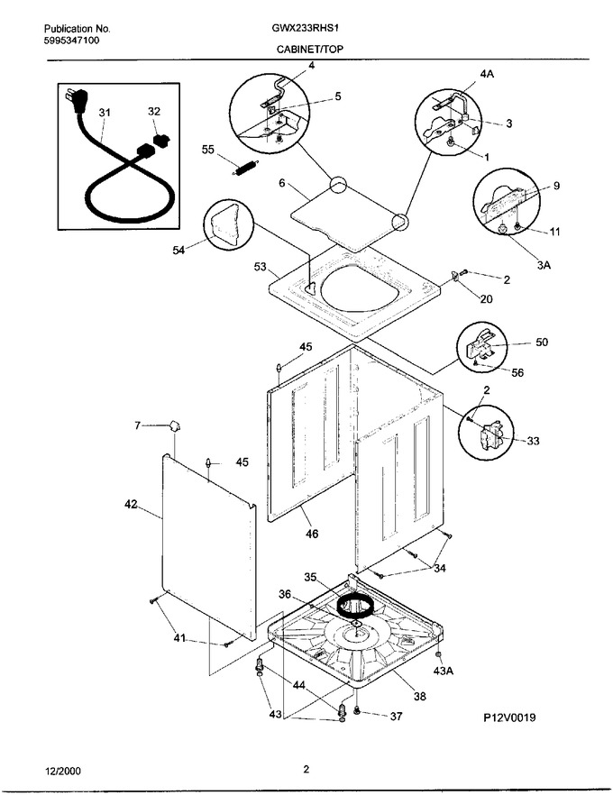 Diagram for GWX233RHS1