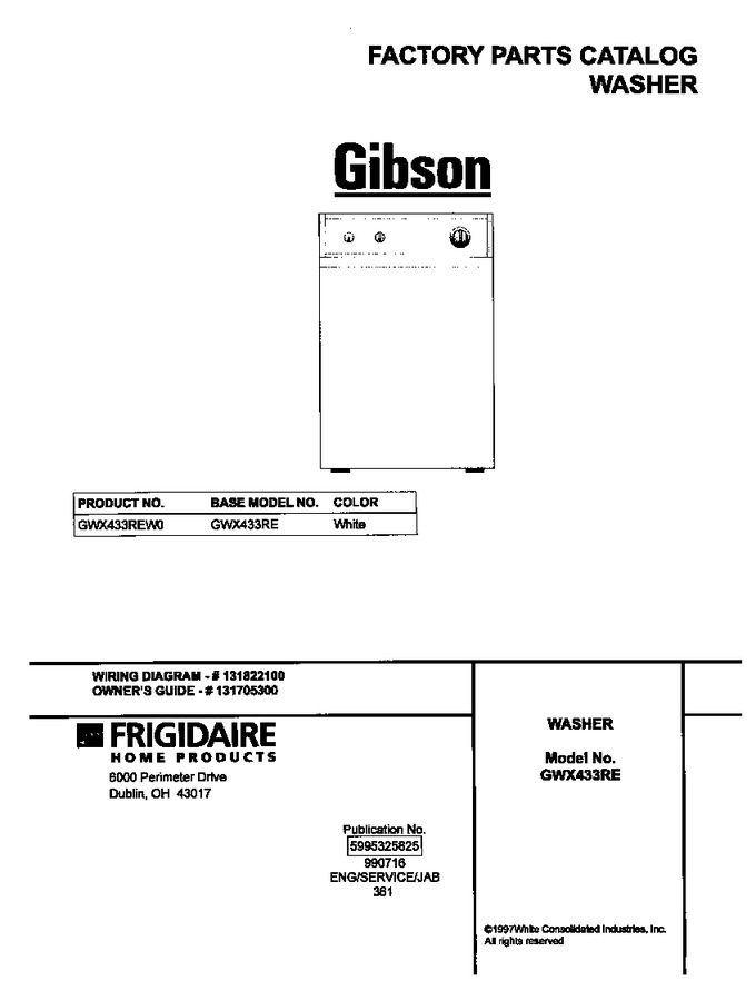 Diagram for GWX433REW0