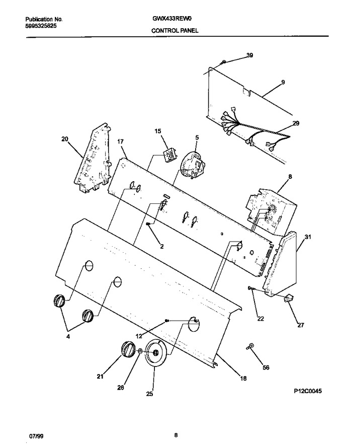 Diagram for GWX433REW0