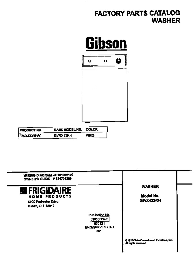 Diagram for GWX433RHS0