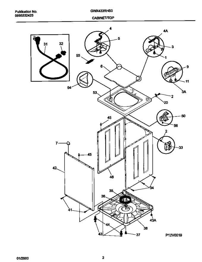 Diagram for GWX433RHS0