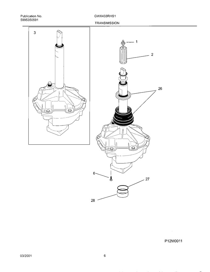 Diagram for GWX433RHS1