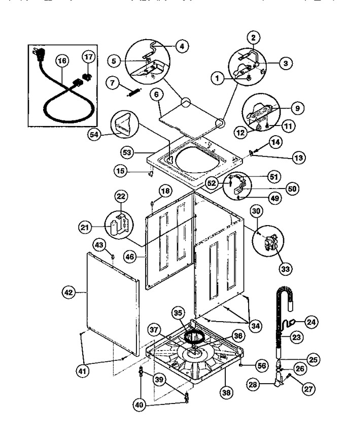 Diagram for GWX435RBW1