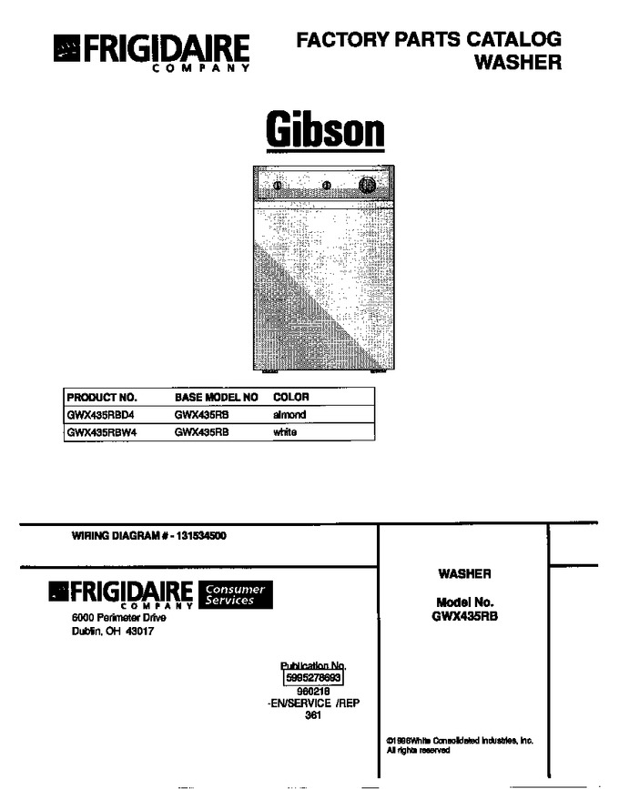 Diagram for GWX435RBD4