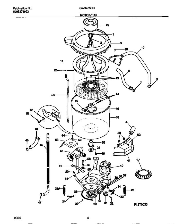 Diagram for GWX435RBD4