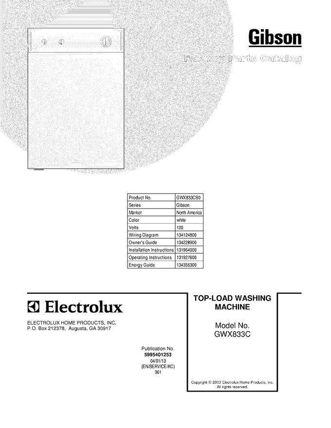 Diagram for GWX833CS0
