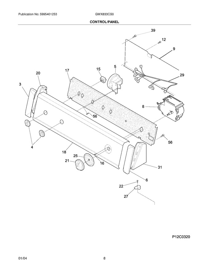Diagram for GWX833CS0