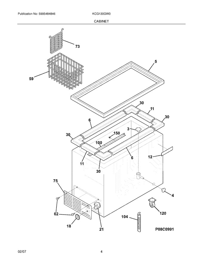 Diagram for KCG130GW0