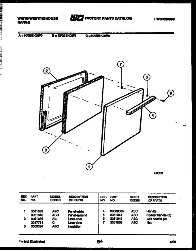 Diagram for KF201KDW0