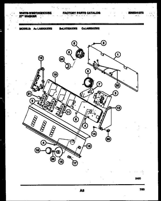 Diagram for LA600AXW2