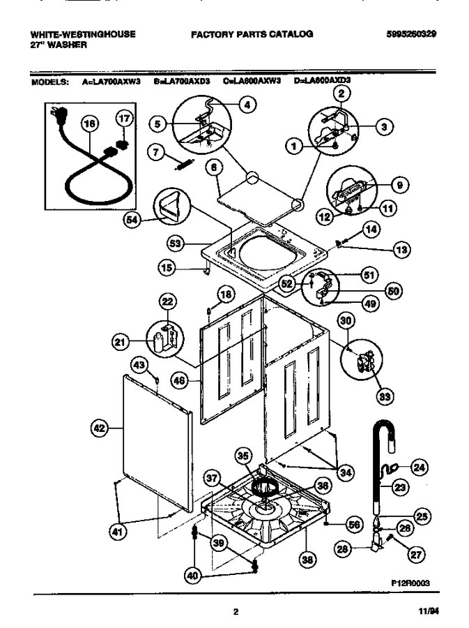 Diagram for LA700AXW3