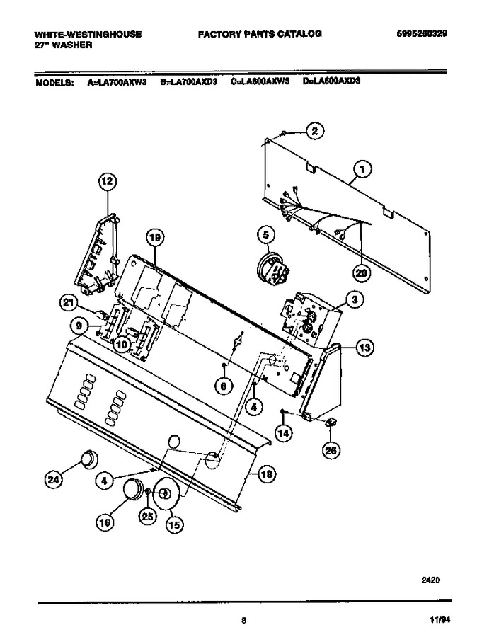 Diagram for LA700AXD3