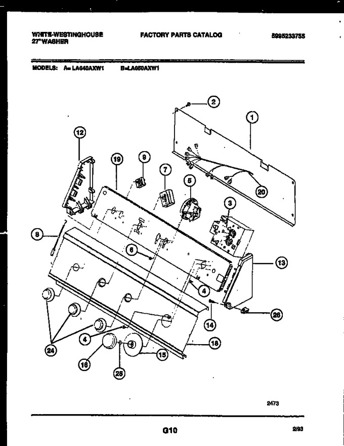 Diagram for LA650AXW1