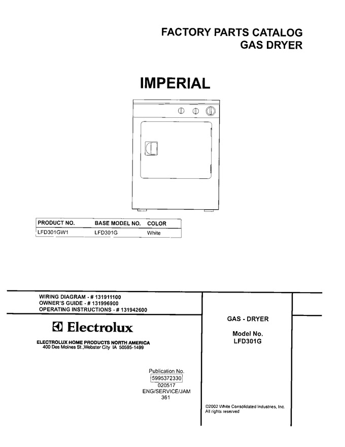 Diagram for LFD301GW1