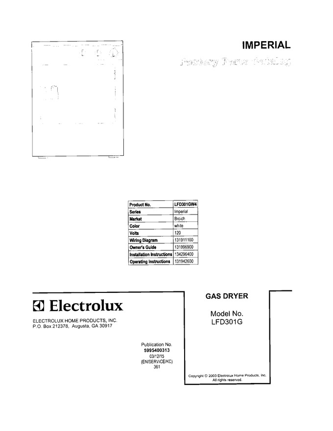 Diagram for LFD301GW4