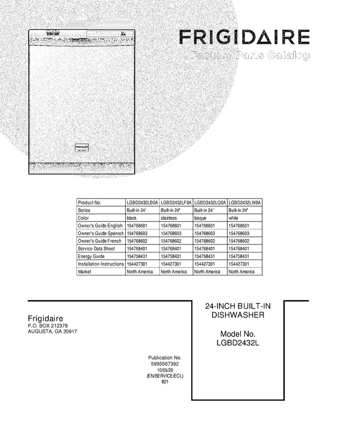 Diagram for LGBD2432LW0A