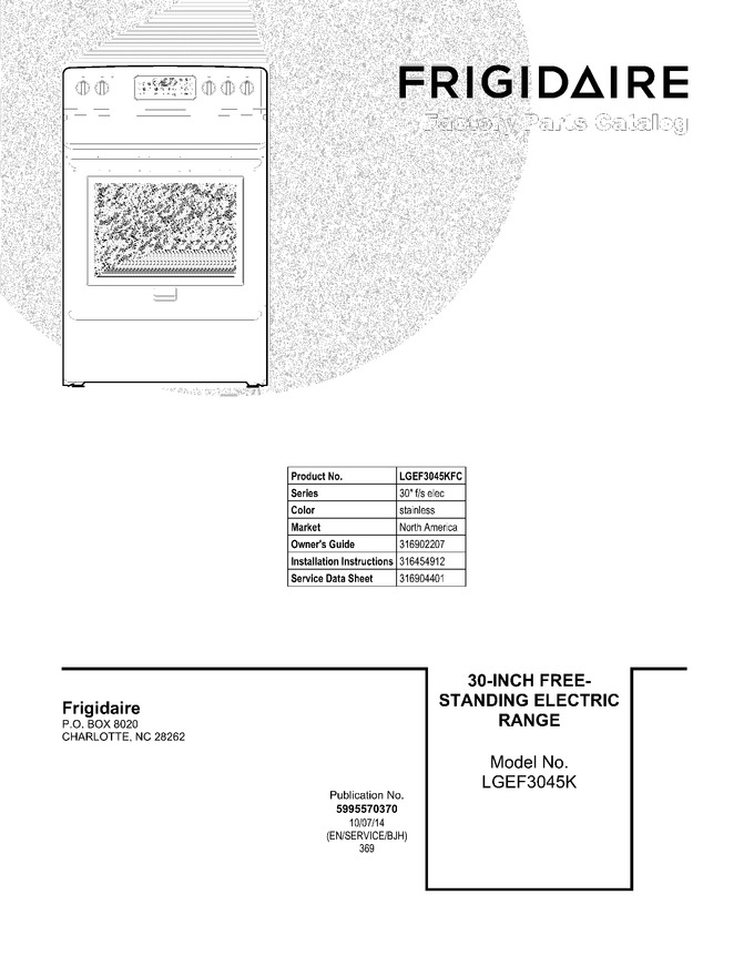 Diagram for LGEF3045KFC
