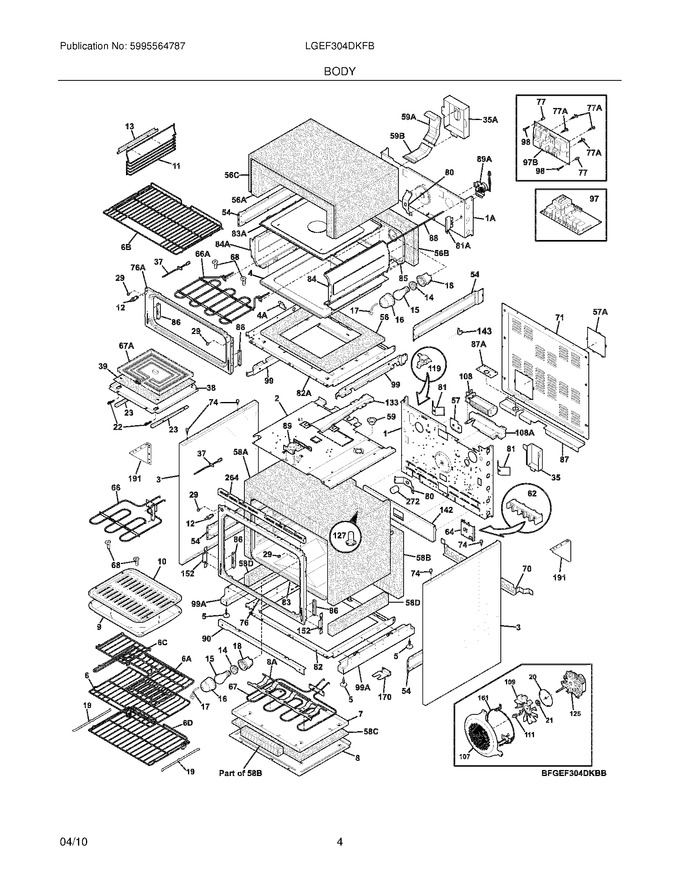 Diagram for LGEF304DKFB