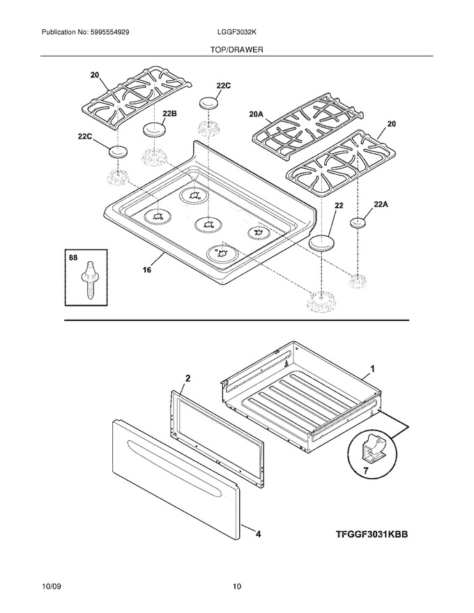 Diagram for LGGF3032KQD