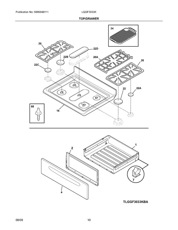 Diagram for LGGF3033KBB