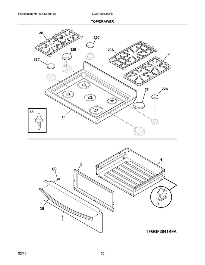 Diagram for LGGF3042KFE