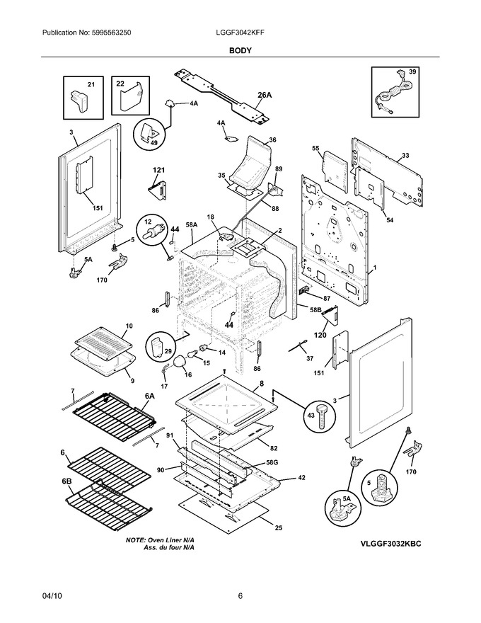 Diagram for LGGF3042KFF